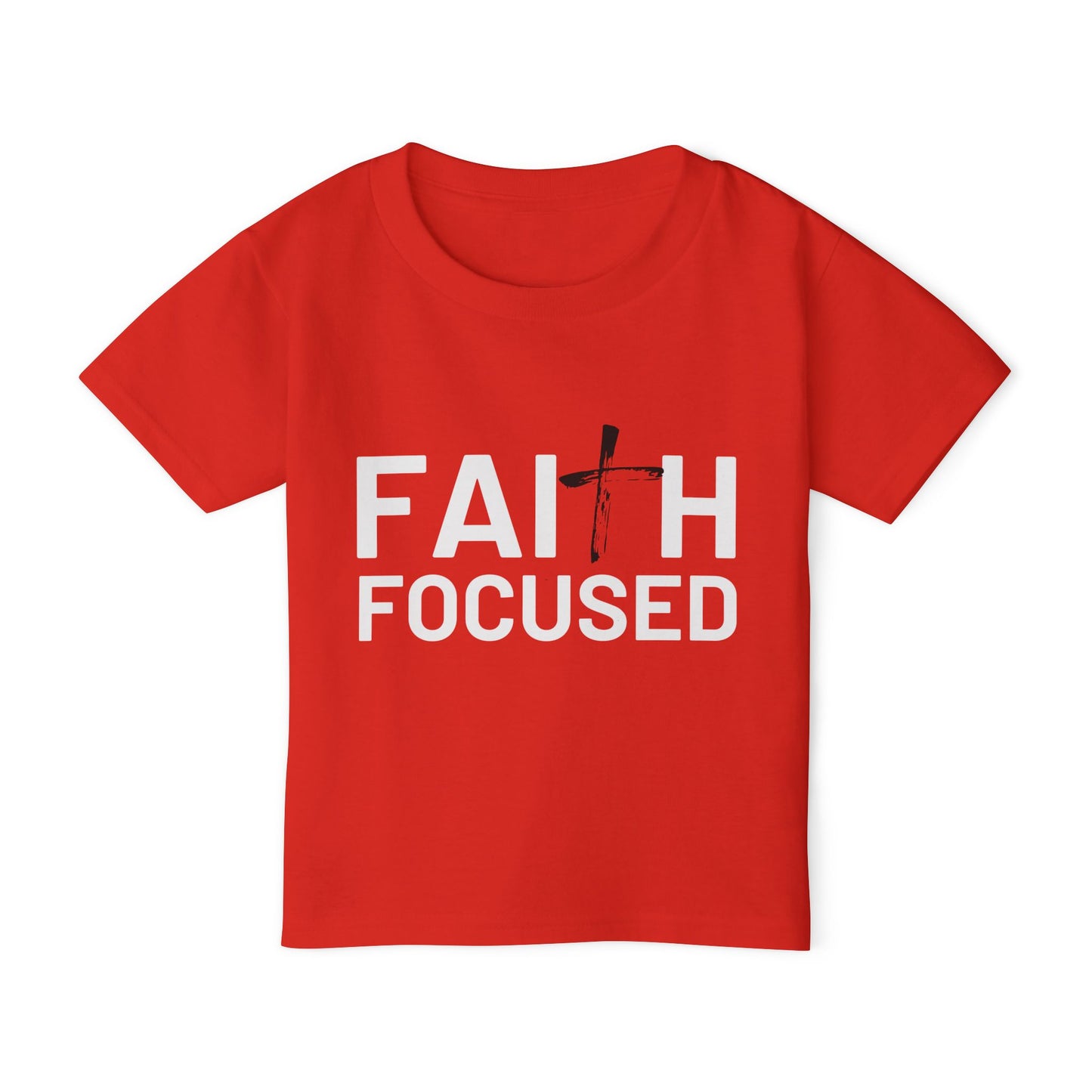Faith Focused Toddler T-Shirt, Christian Kids Apparel, Baby Shower Gift, Youth Faith Shirt, Toddler Faith Tee