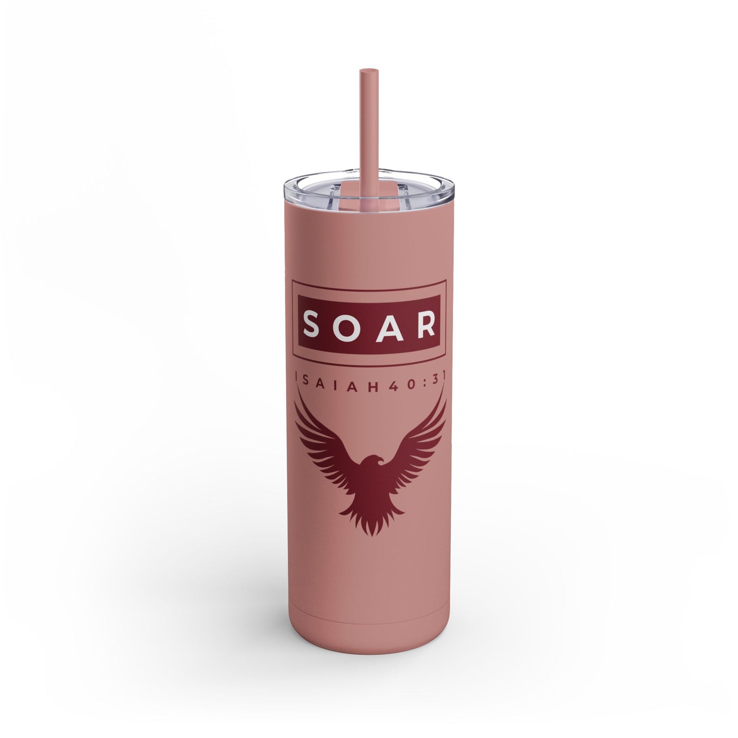 Soar Isaiah 40:31 20oz Skinny Matte Tumbler - Trendy Drinkware for Everyday Style