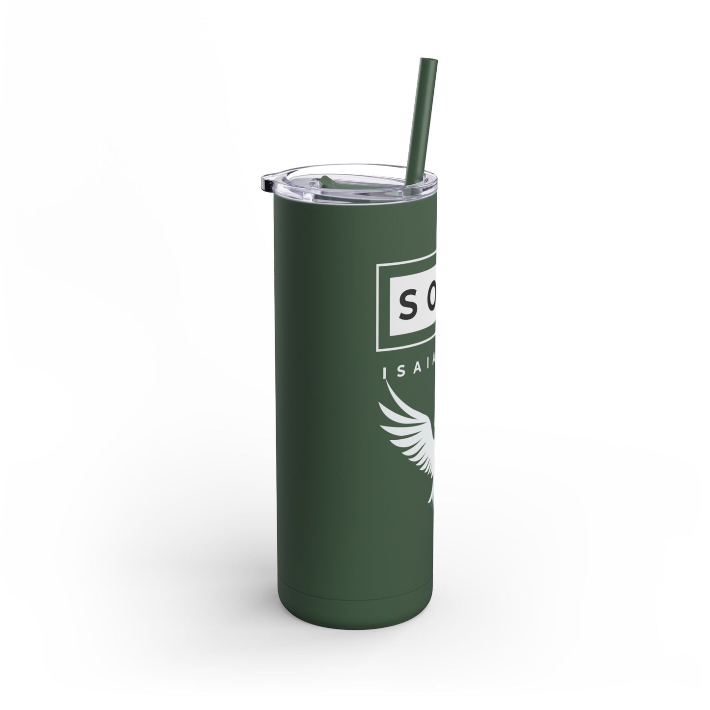 Soar Isaiah 40:31 20oz Skinny Matte Tumbler - Trendy Drinkware for Everyday Style