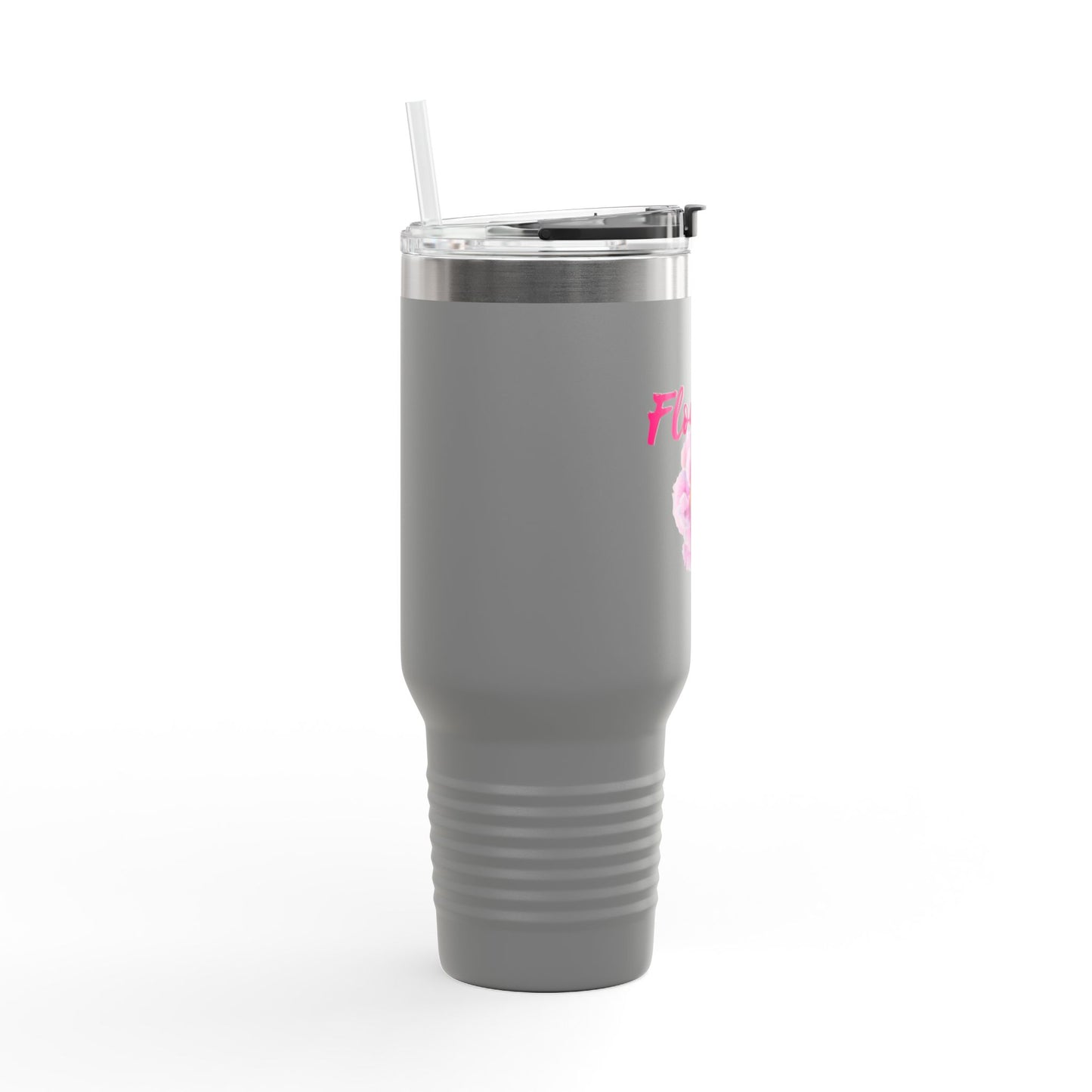 Flourish Tumbler with Handle 40 oz