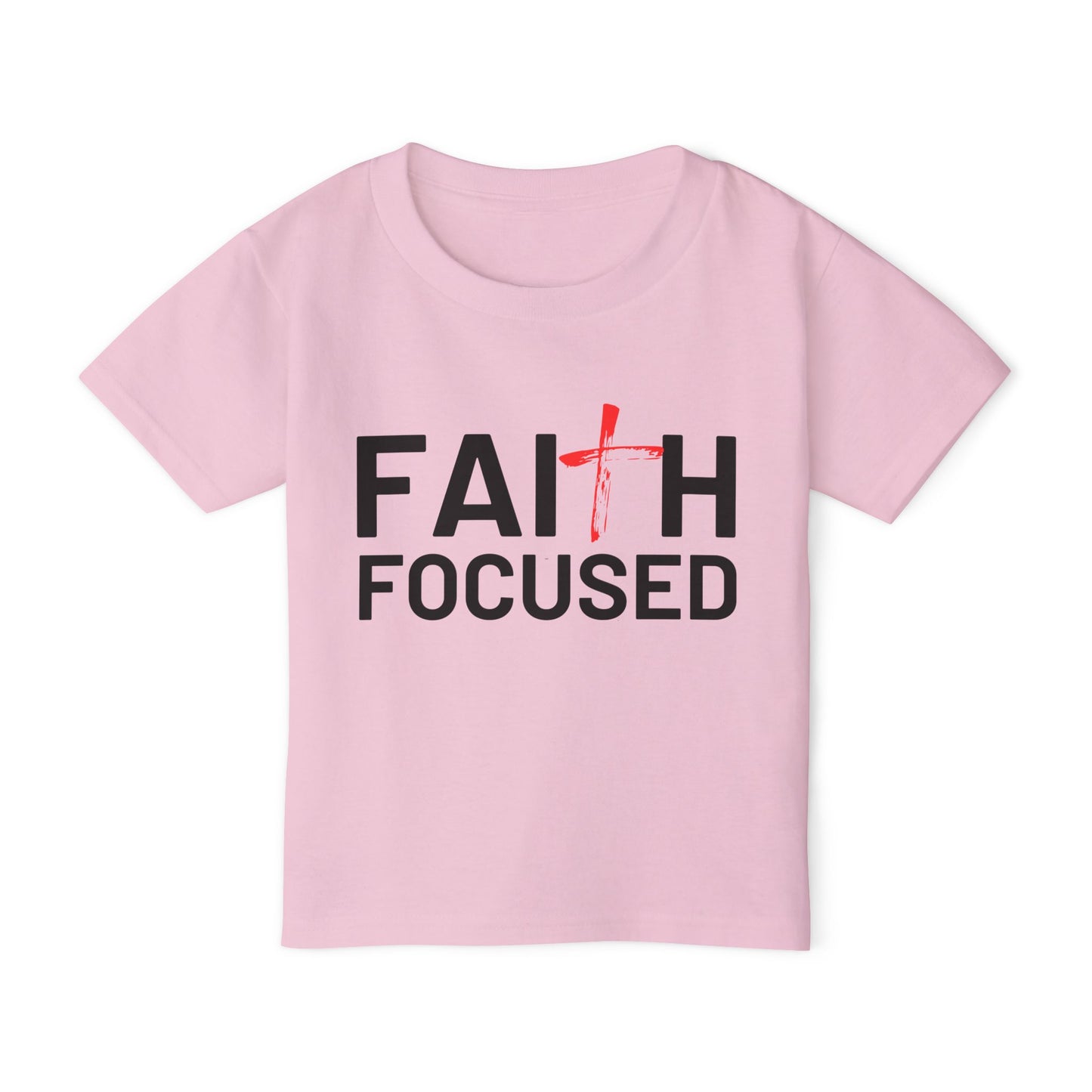Faith Focused Toddler T-Shirt, Christian Kids Apparel, Baby Shower Gift, Youth Faith Shirt, Toddler Faith Tee