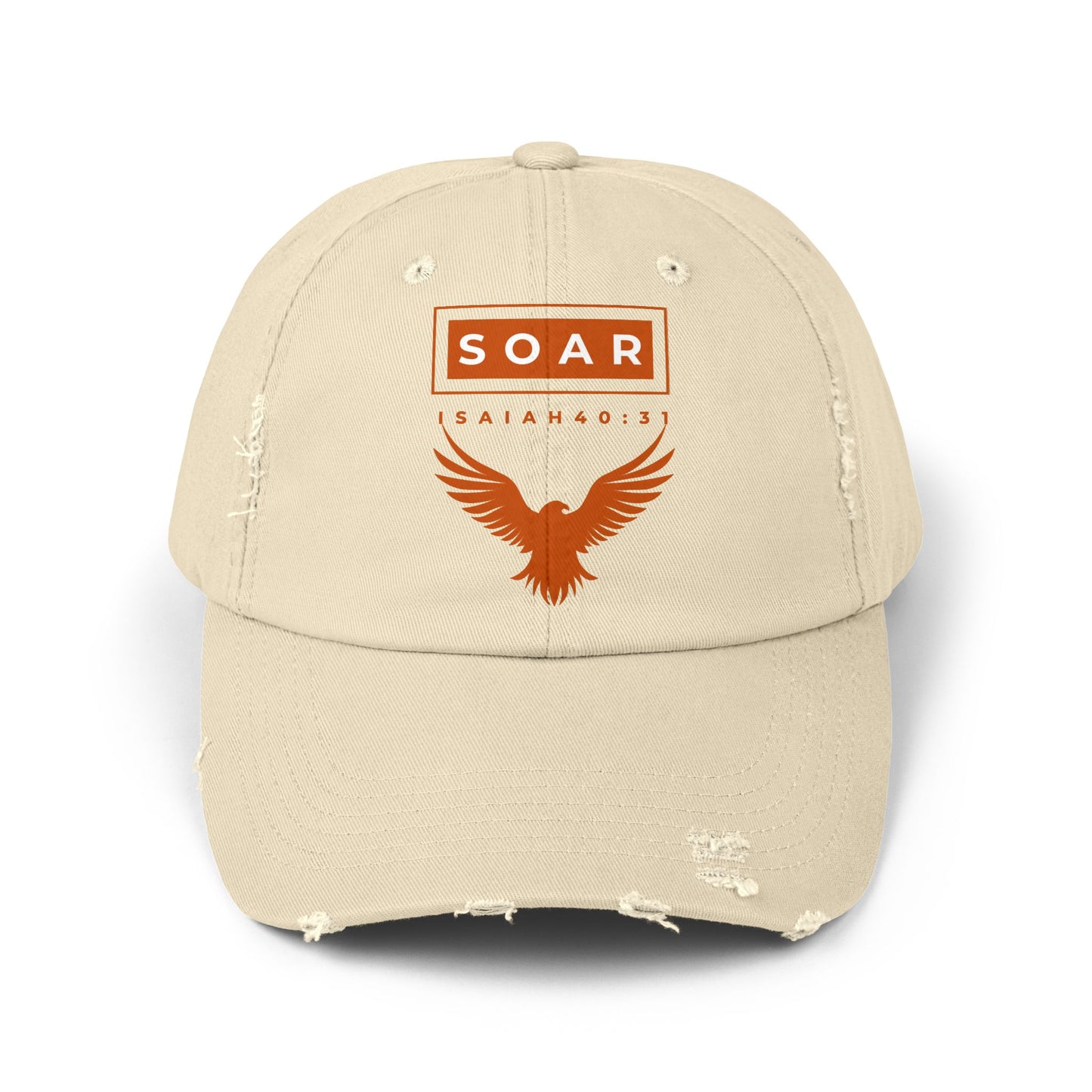 Soar Isaiah 40:31 Distressed Cap