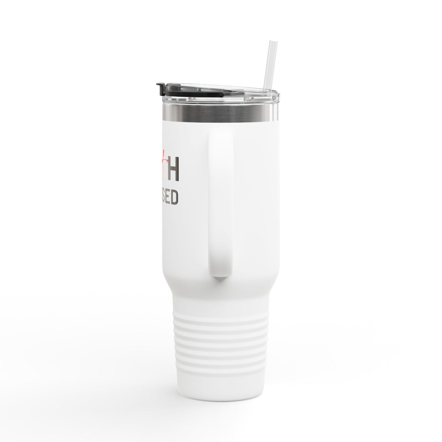 Faith Focused Tumbler with Handle 40 oz