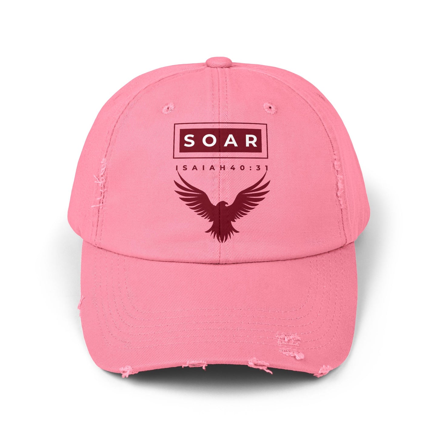Soar Isaiah 40:31 Distressed Cap