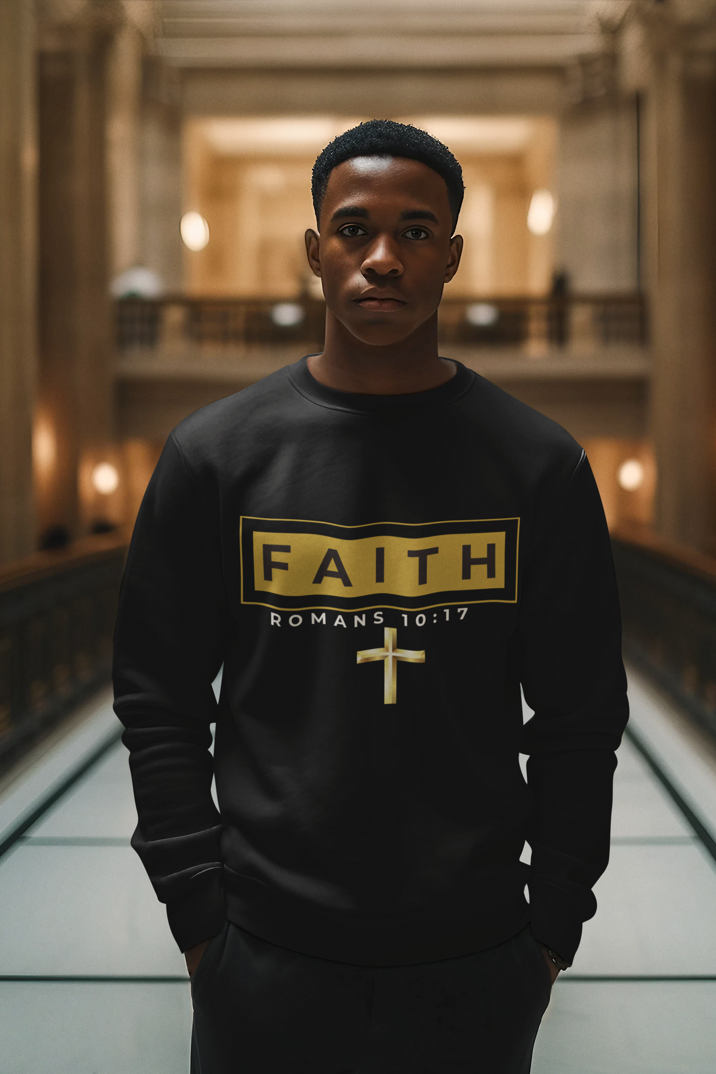 Faith Romans 10:17 Sweatshirt