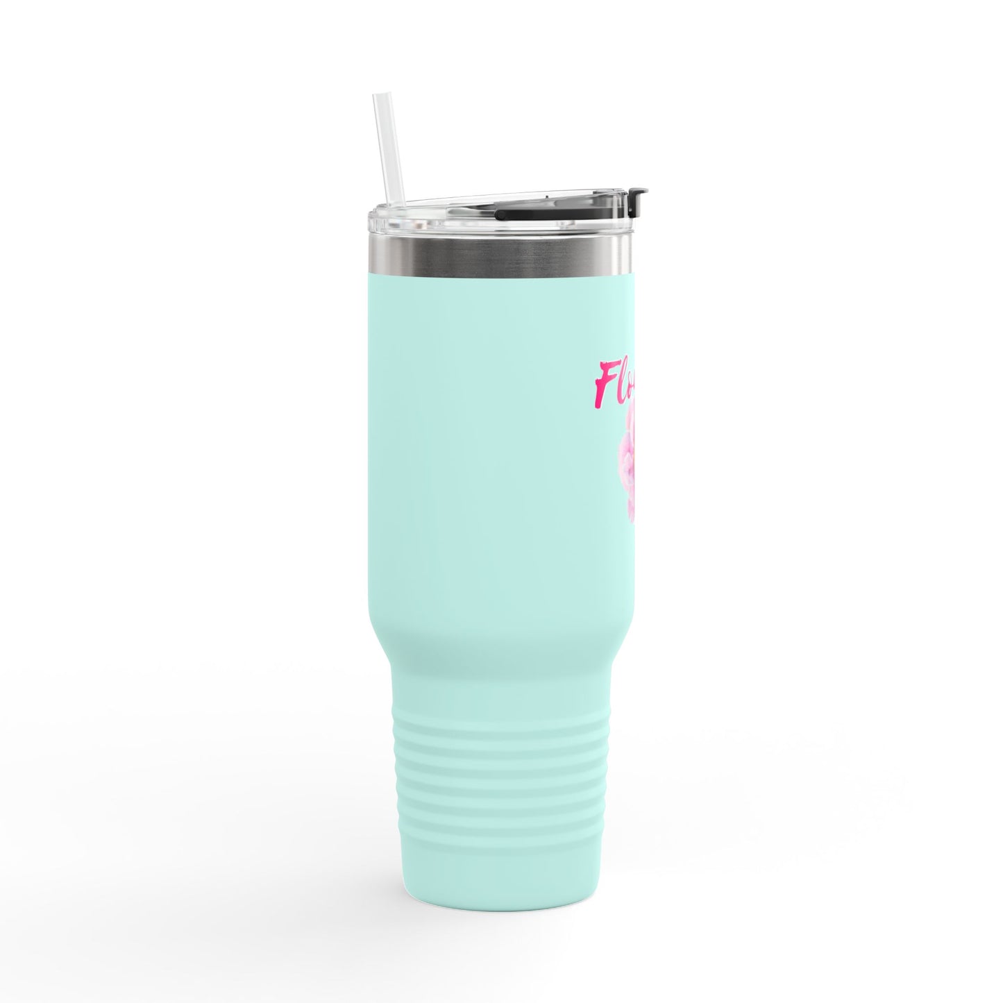 Flourish Tumbler with Handle 40 oz