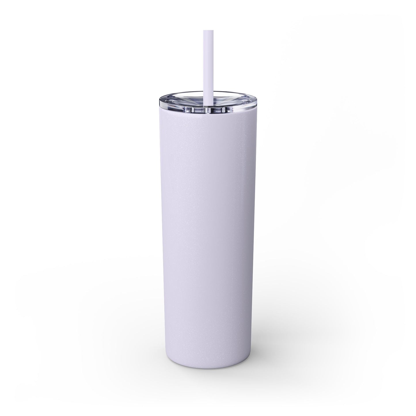 Flourish Flower Skinny Tumbler with Straw - 20oz Personalized Drinkware