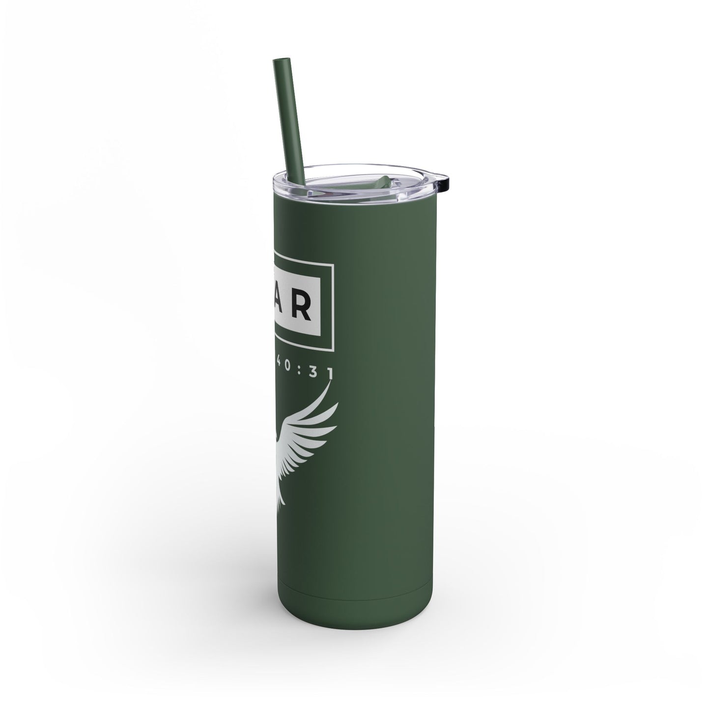 Soar Isaiah 40:31 20oz Skinny Matte Tumbler - Trendy Drinkware for Everyday Style