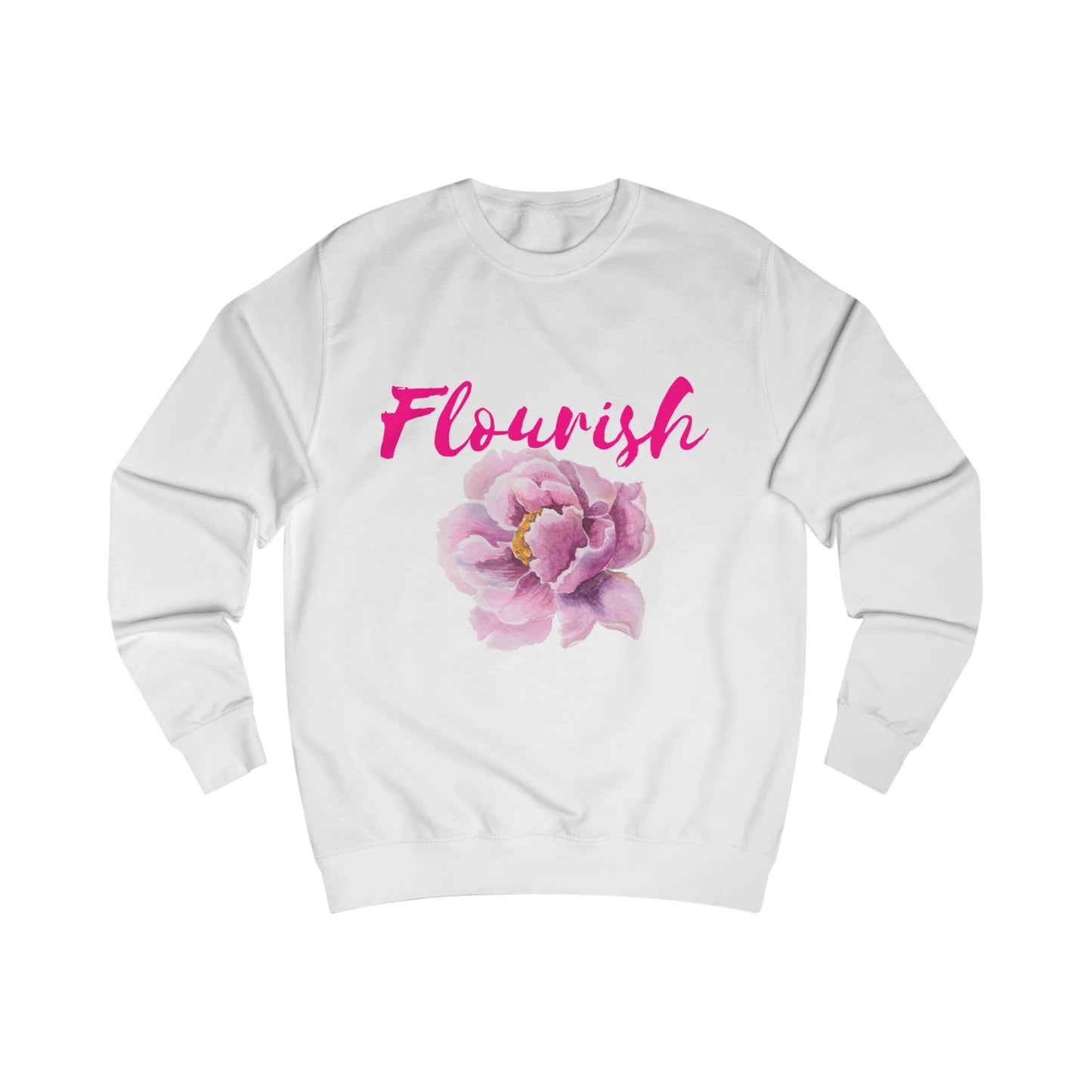 Flourish Slimfit Sweatshirt - Cozy and Inspirational