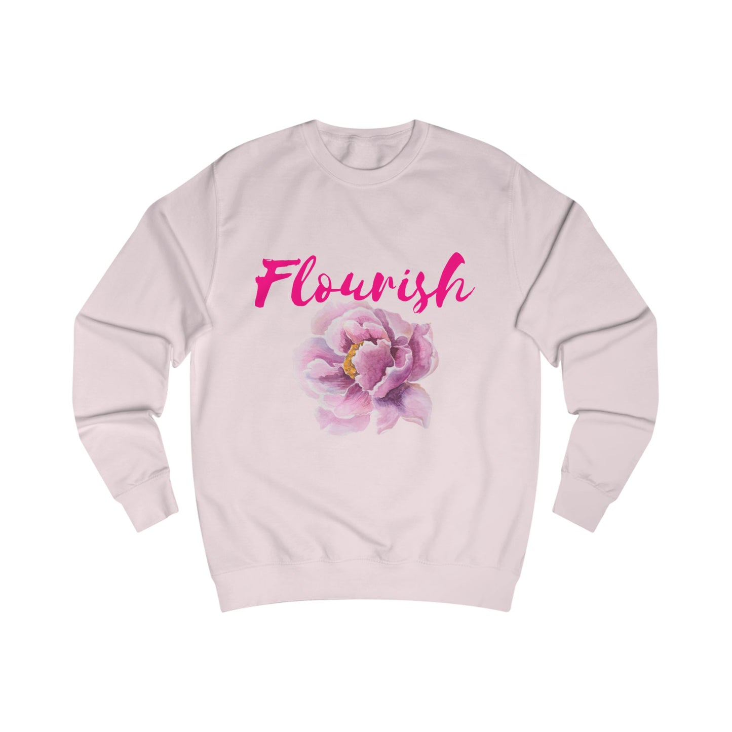 Flourish Slimfit Sweatshirt - Cozy and Inspirational