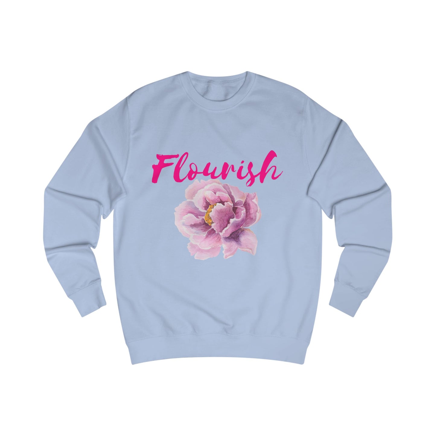 Flourish Slimfit Sweatshirt - Cozy and Inspirational