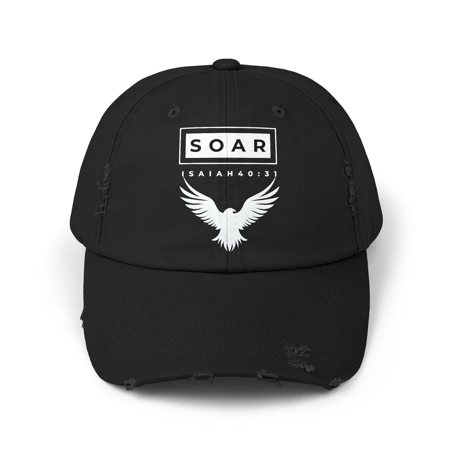 Soar Isaiah 40:31 Distressed Cap