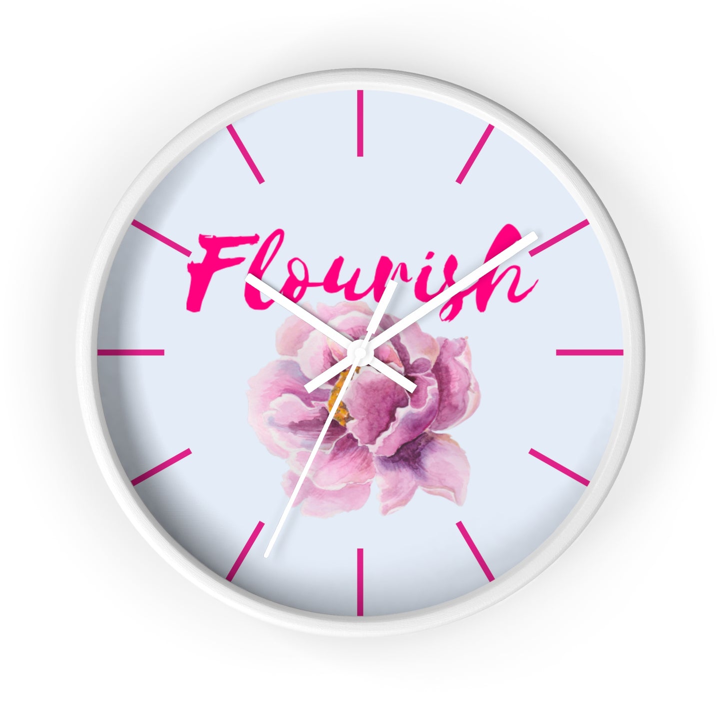 Flourish Floral Wall Clock - Elegant Home Decor for Inspiration
