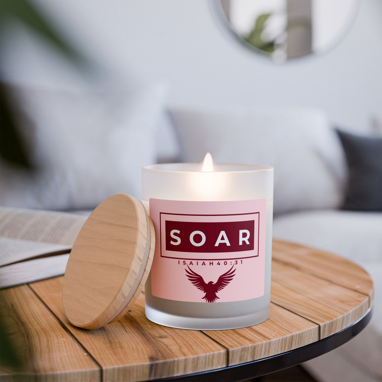 Soar Cinnamon Chai Glass Candle, 11 oz