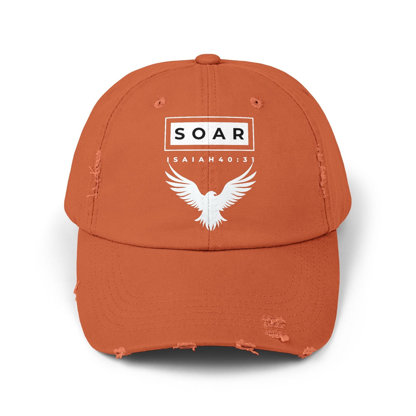 Soar Isaiah 40:31 Distressed Cap