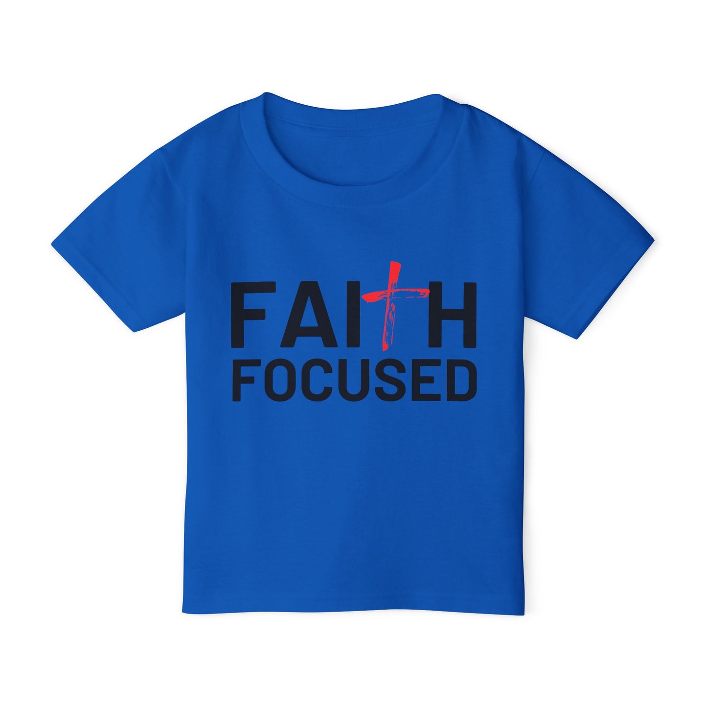Faith Focused Toddler T-Shirt, Christian Kids Apparel, Baby Shower Gift, Youth Faith Shirt, Toddler Faith Tee