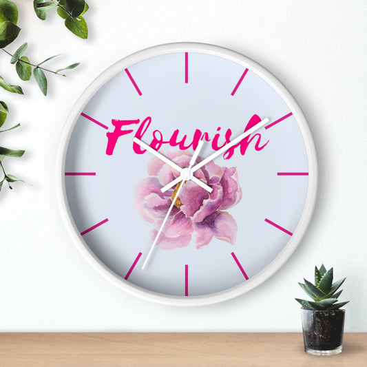 Flourish Floral Wall Clock - Elegant Home Decor for Inspiration